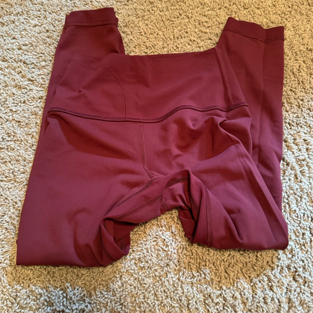 lululemon Align Leggings—Red Merlot—22” inseam - Picture 9 of 15